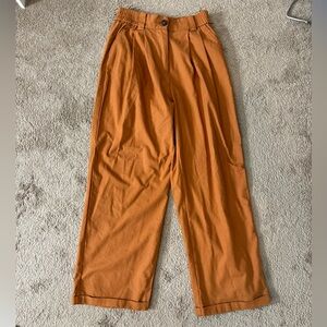 SHEIN Burnt Orange Wide Leg Pants
